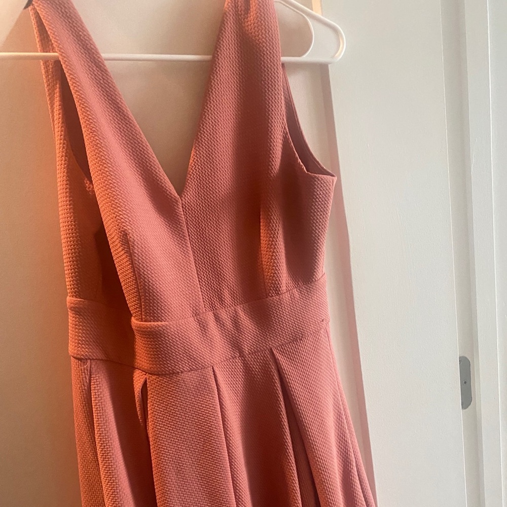 Peach mini dress